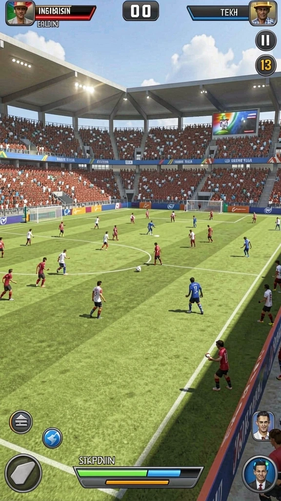 dna777 - Menunjukkan momen pertandingan multiplayer yang seru.